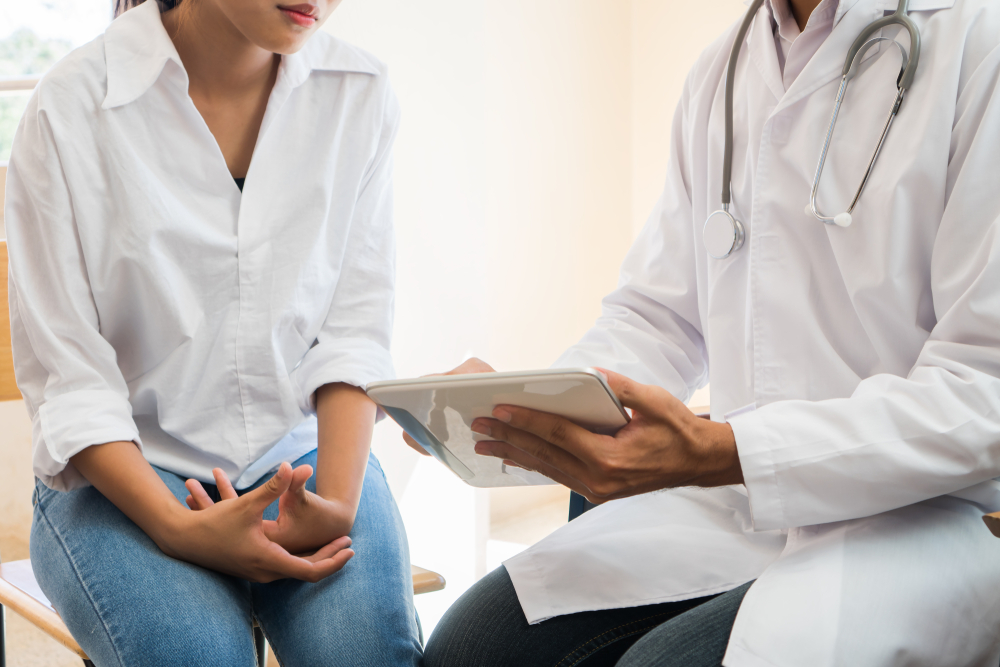 Woman going to the doctor for a second opinion.